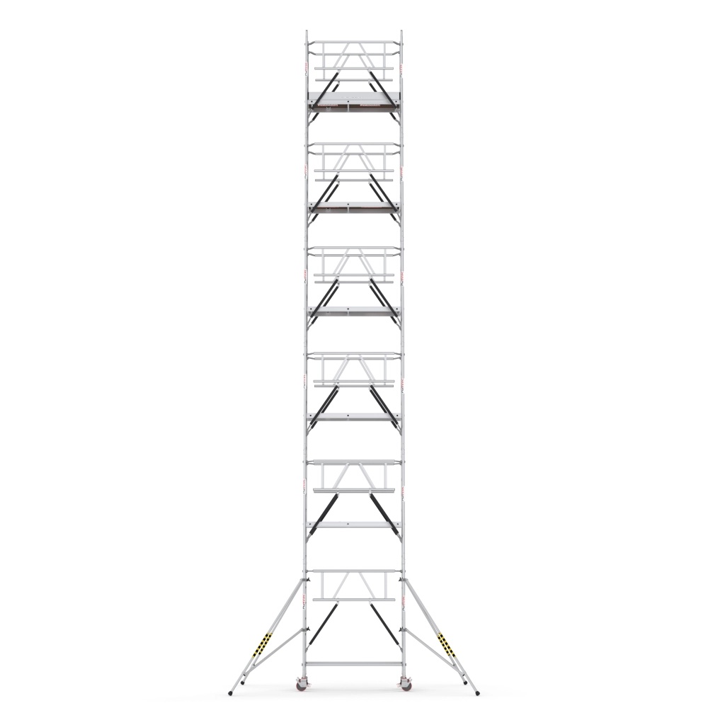 ProTUBE SN13.6 Schela mobila profesionala din aluminiu H lucru 13,6m — imaginea 2