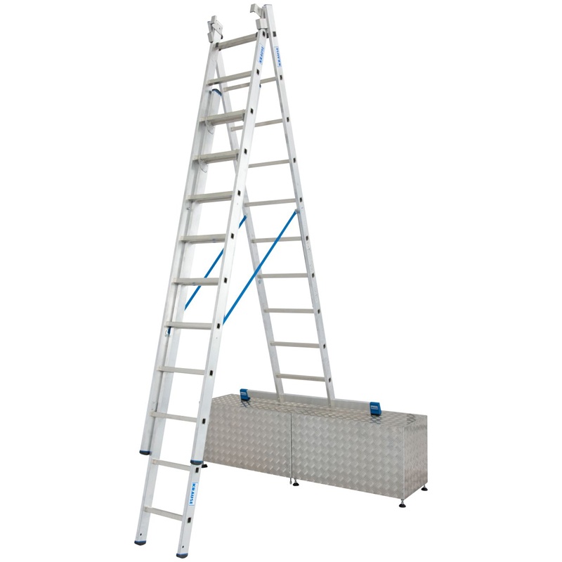 Scara multifunctionala cu functie de egalizare din aluminiu Stabilo, 3x10 trepte
