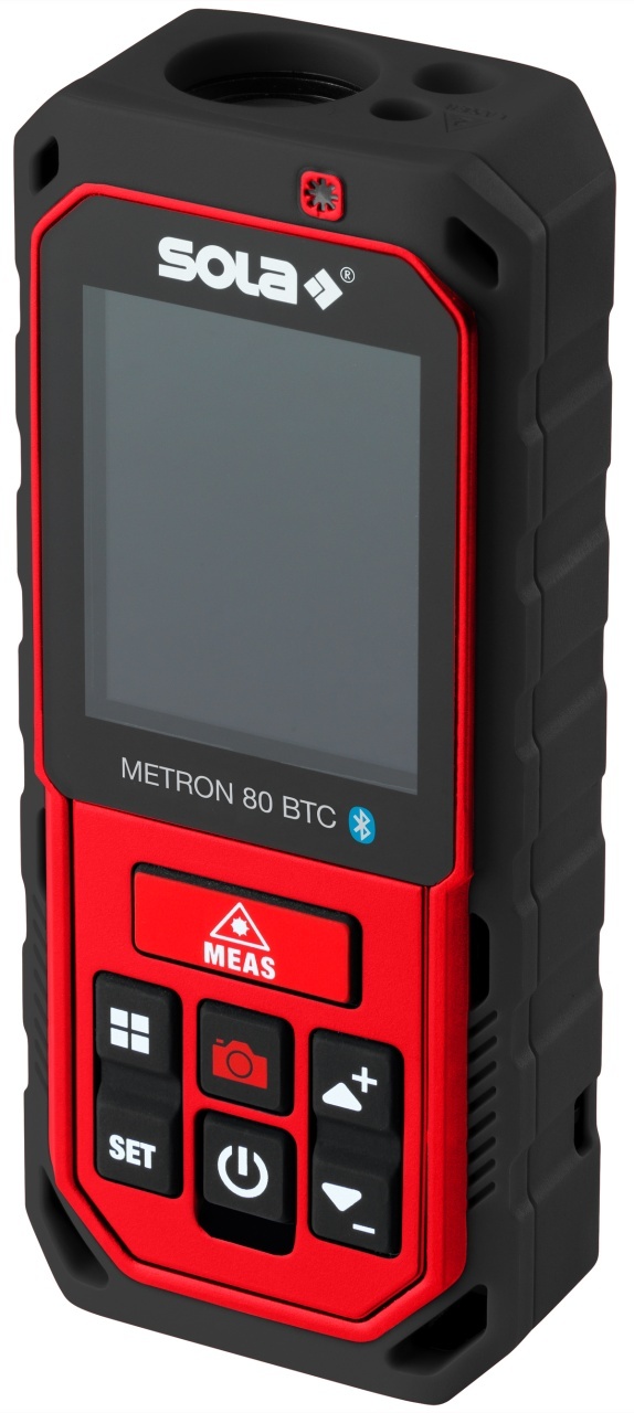 Telemetru cu laser roșu & Bluetooth/Camera - 80m, METRON 80 BTC - Sola-71029101 — imaginea 5