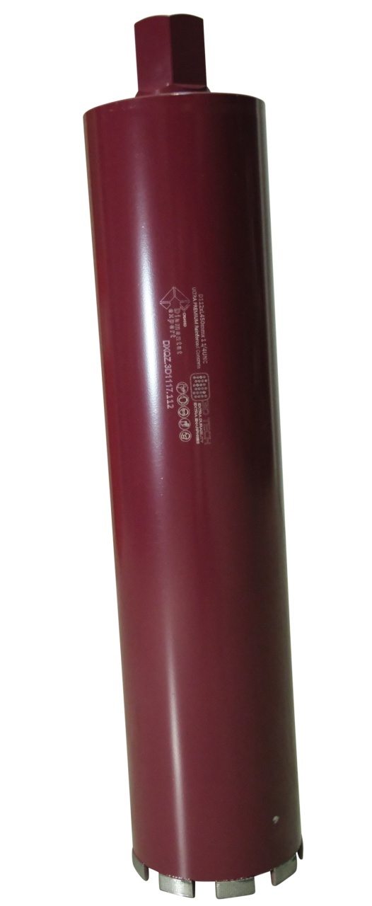 Carota diamantata segment Turbo Laser 3DTECH pt. beton armat diam. 102 x 450 (mm) - ULTRA Premium - DXQZ.3D1117.102 — imaginea 8