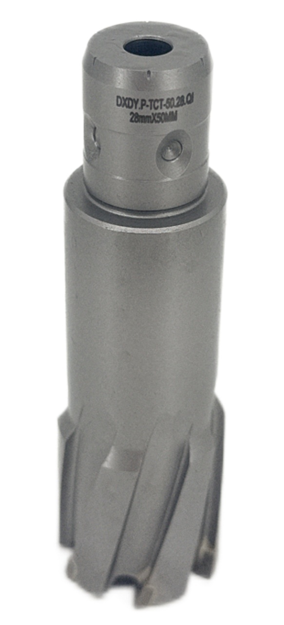 Carota pt. otel din carbura de tungsten, ⌀ 27mm, h=50mm, cu prindere Weldon - DXDY.P-TCT-50.27.W