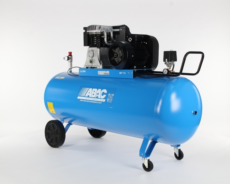 Compresor de aer cu piston - 5.5 kW, 827 L/min, 11 bari - Rezervor 500 Litri - ABAC-PRO-B6000-500-CT7.5-V400-CE — imaginea 5