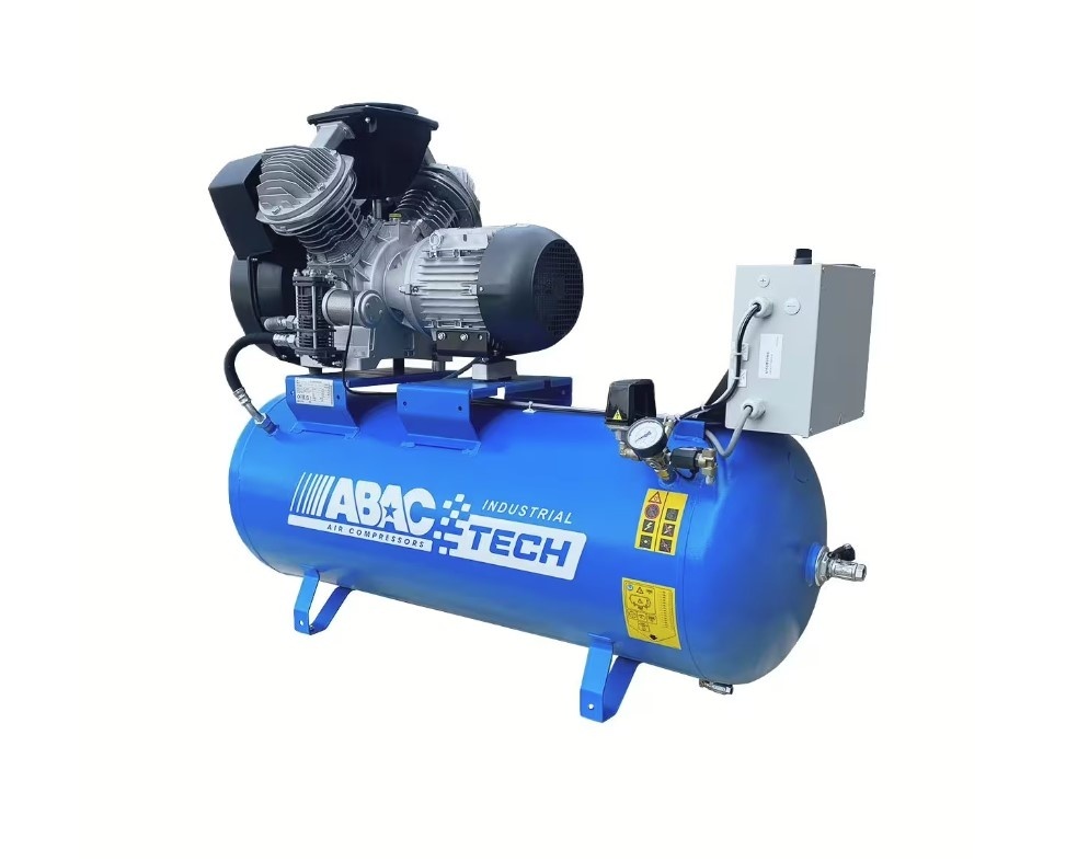 Compresor de aer, Industrial cu piston - 400V, 7.5 kW, 546 L/min, 20 bari - Rezervor 270 Litri - ABAC-ATH-10-270-20-400/3/50CE