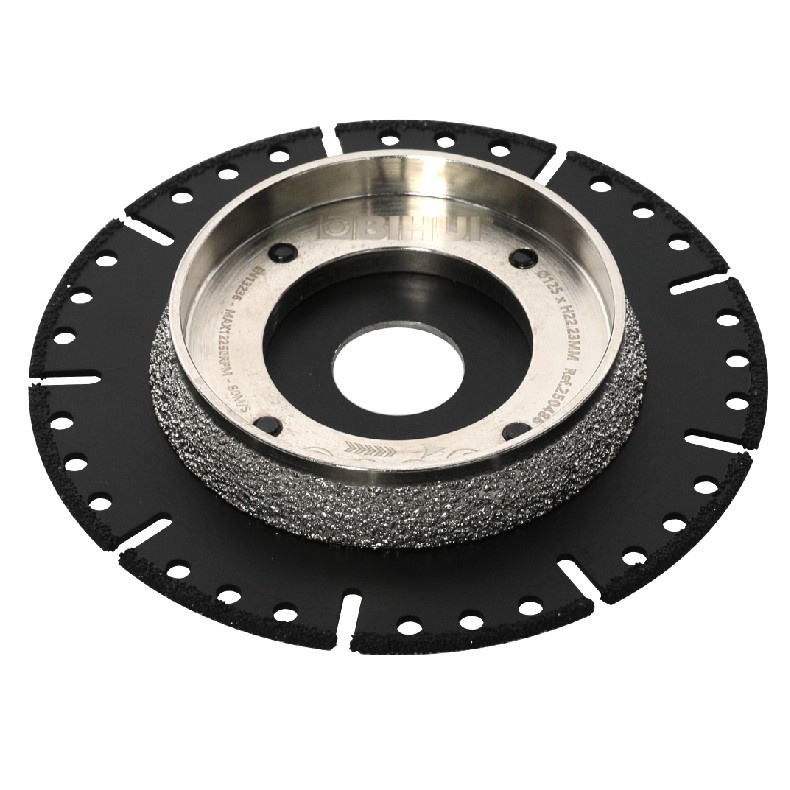 Disc brazat în vacuum pentru taiat Metal / PVC 125x22.2 (mm) - BIHUI-DCWMB5 - imagine 2
