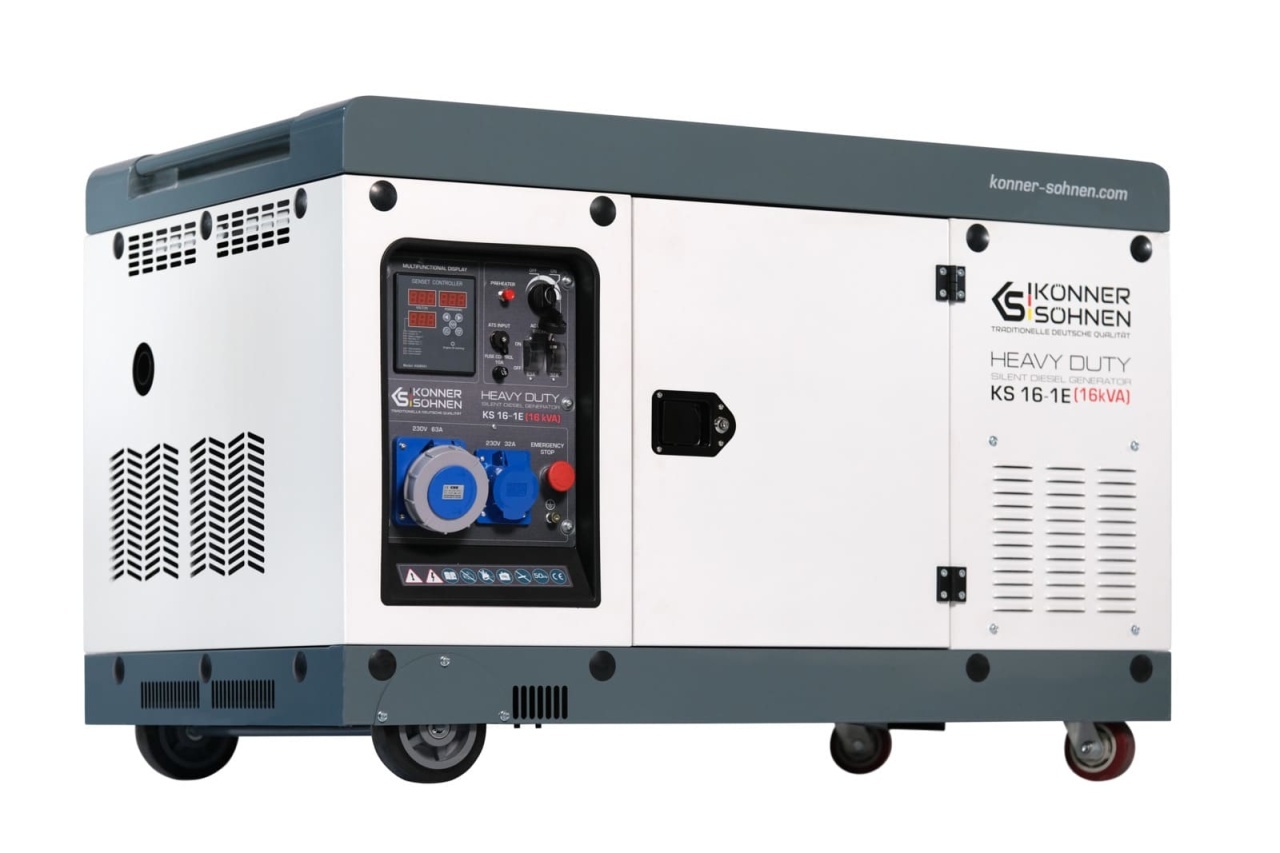 Generator de curent 16 kVA diesel - Heavy Duty - insonorizat - Konner & Sohnen - KS-16-1-ATSR-Silent — imaginea 15