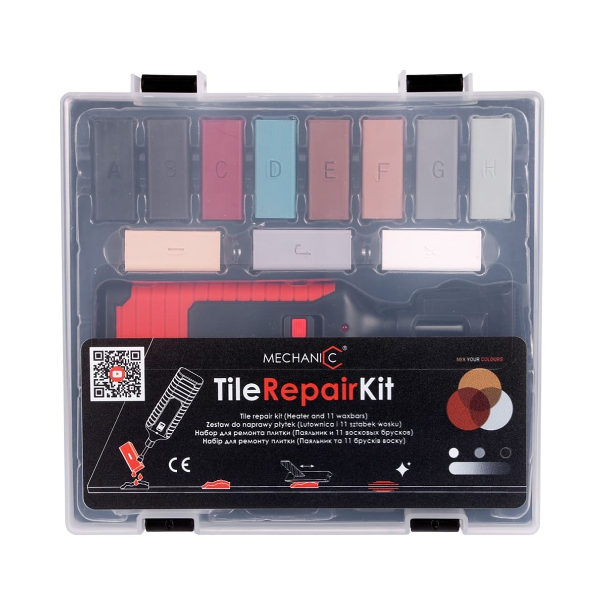 Kit de reparare a placilor ceramice, gresie, faianta TileRepairKit - Distar-89568442018
