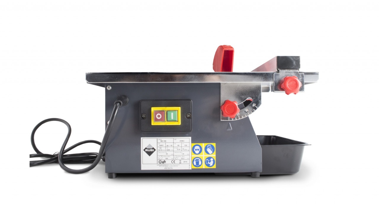 Masina de taiat gresie, faianta 520W, ND-180 230V-50Hz. S/EST. - RUBI-25925 — imaginea 9