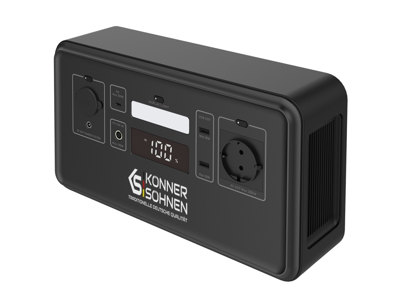Statie acumulator portabil pentru incarcare electrica, UPS, PowerBank - 296Wh, 300W - KS-300PS — imaginea 10
