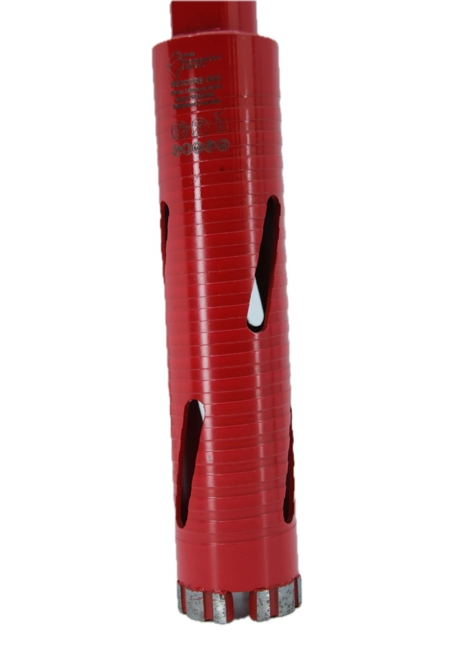 Carota diamantata Super PREMIUM ø45mm x 180mm x M16 pentru gaurire Beton armat, Zidarie, Granit - DXQZ.REDCORE.45 - imagine 4