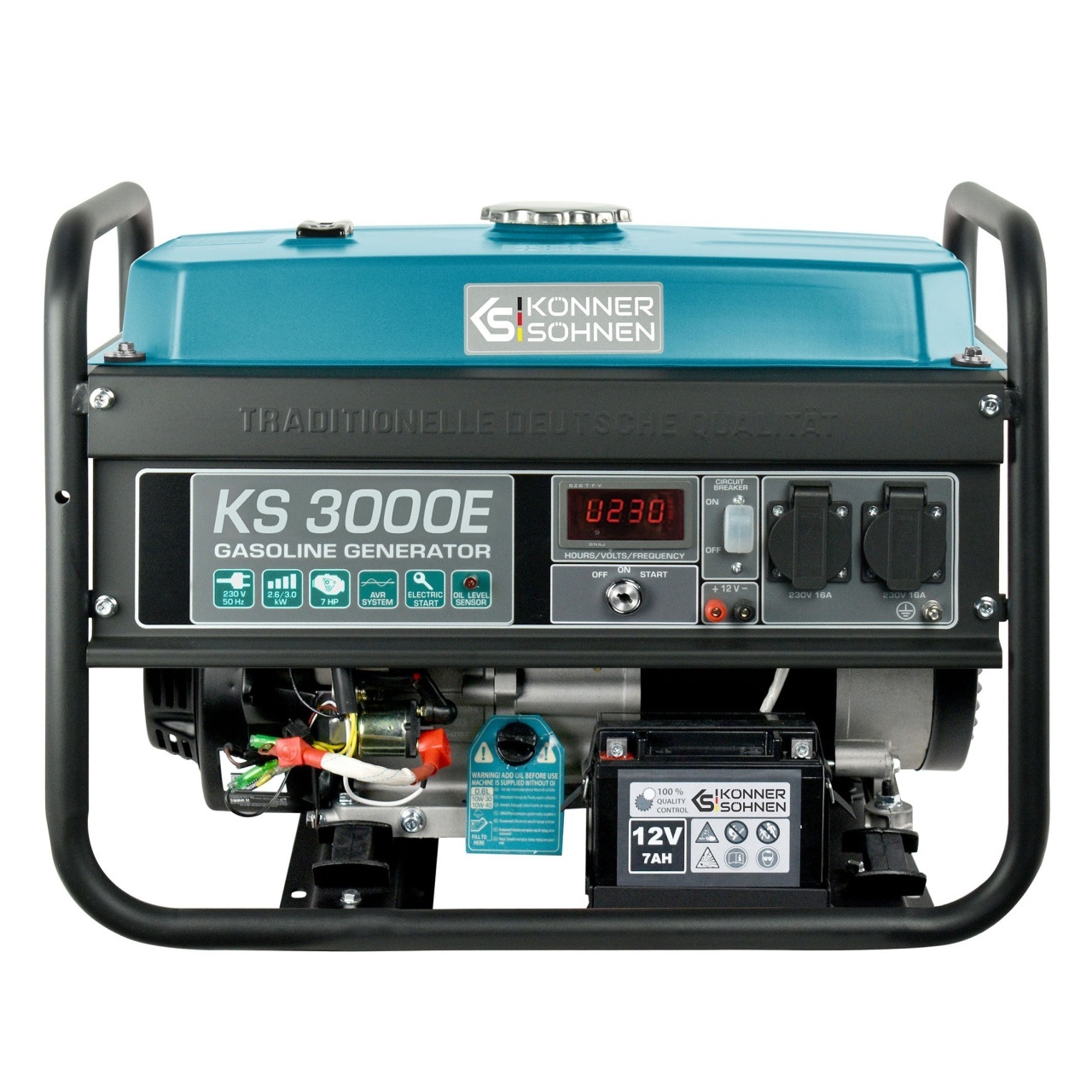 Generator de curent 3 kW benzina PRO - Konner & Sohnen - KS-3000E — imaginea 13