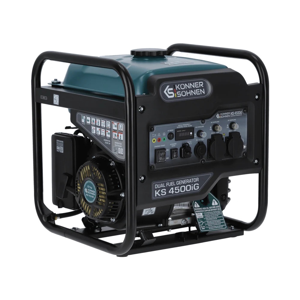 Generator de curent 4.5 kW inverter - HIBRID (GPL + benzina) - insonorizat - Konner & Sohnen - KS-4500iG - 1 | YEO