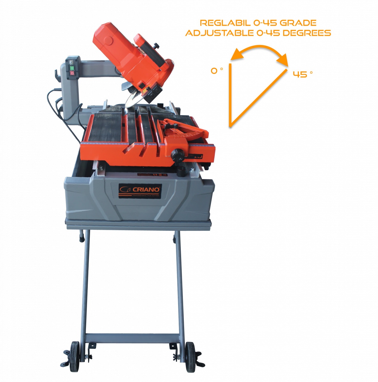 Masina electrica de taiat gresia, faianta, piatra, caramida, materiale dure, 61cm, 1650W, PRO - CNO-TE250X — imaginea 11