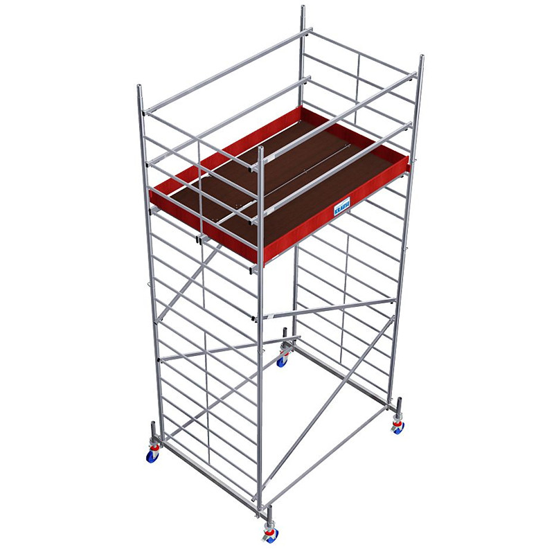 Schela Krause Protec XXL 1,2 x 2m, aluminiu, inaltime lucru 5,3m, inaltime max. platforma 3,3m