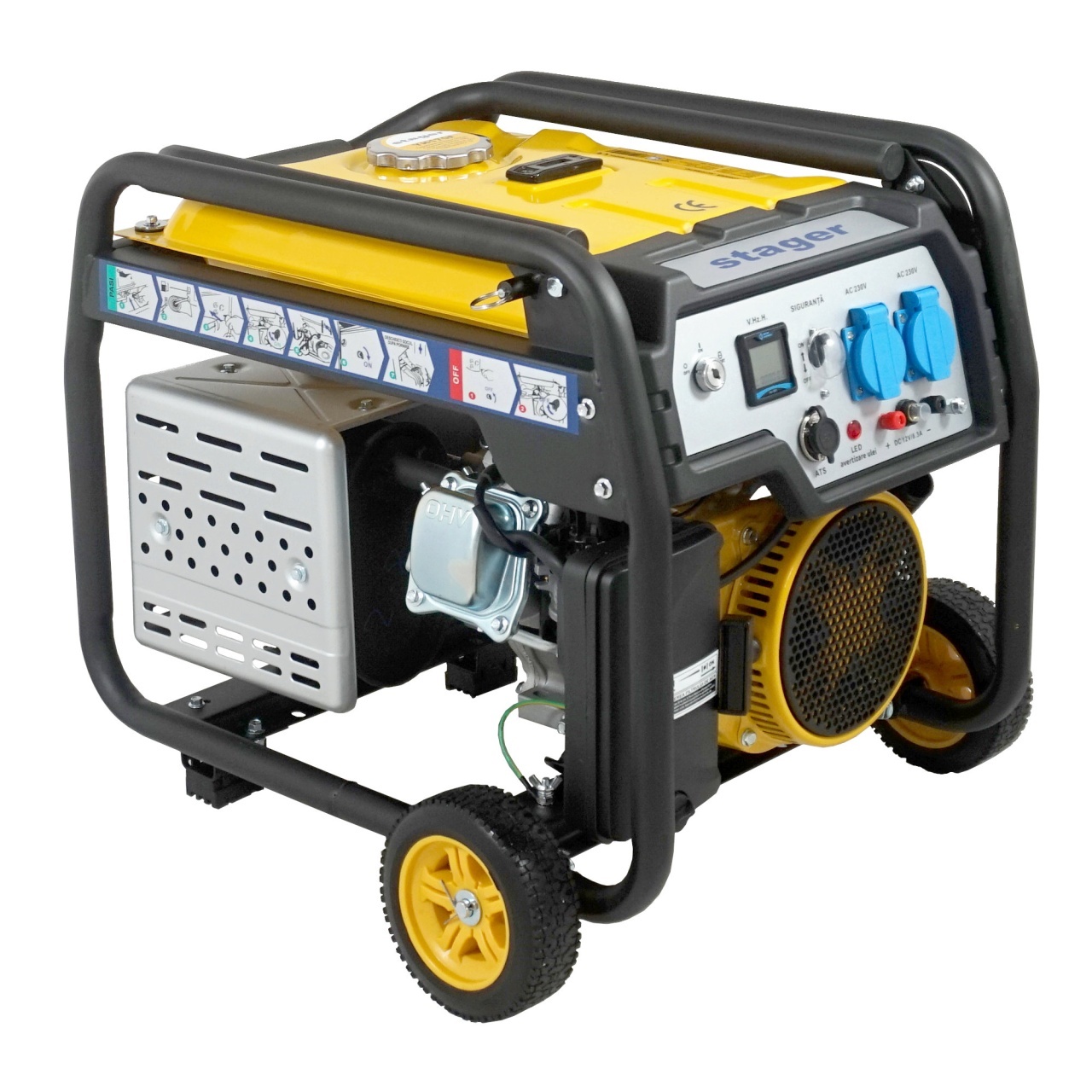 Stager FD 3600ER Automatic Generator open-frame 3kW monofazat benzina pornire electrica autonomie pana la 30h