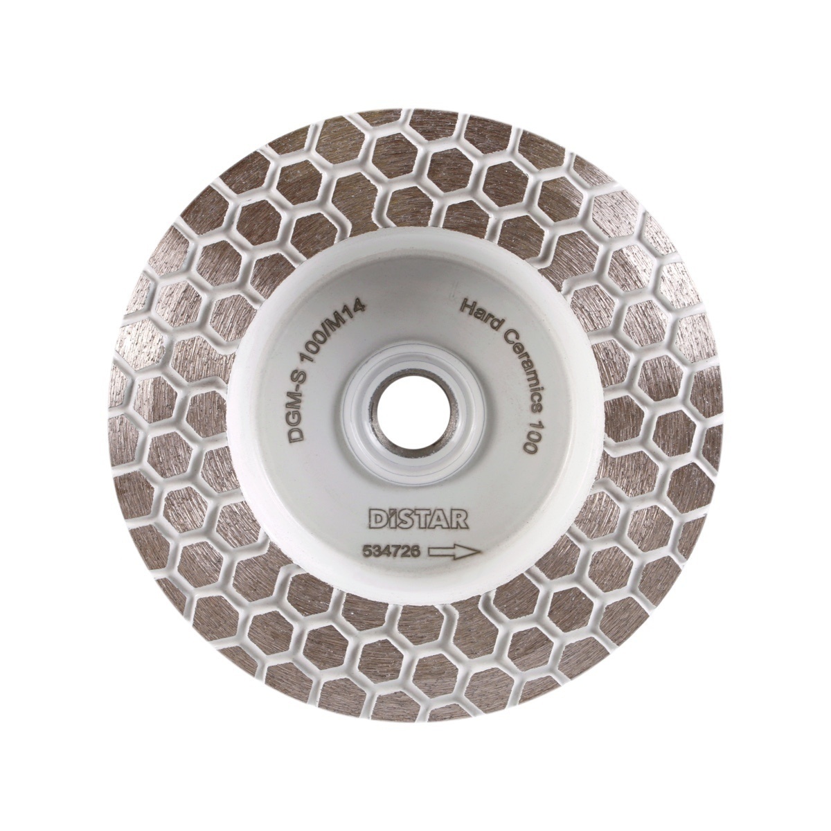 Disc cupa diamantat DiStar DGM pt. slefuiri Placi ceramice dure, diam. 45mm, gran. 100, ax M14 - DiStar-17483522005