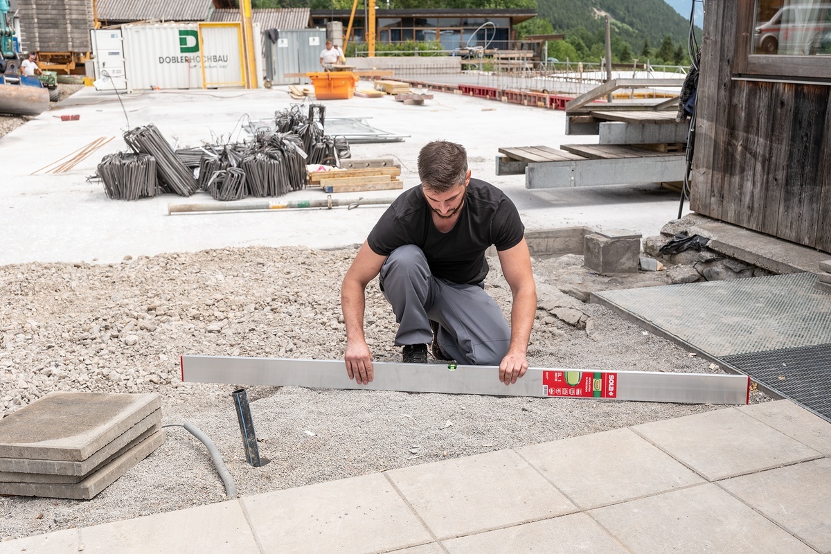 Dreptar / rigla de nivelat cu boloboc SL 1, 150cm - SOLA-02012401 - imagine 2