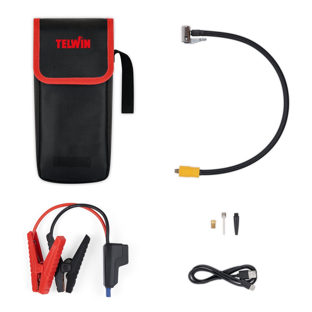 DRIVE 1800 KOMPRESSOR - 12V, 10000mAh, 1800A - Starter auto / compresor / powerbank TELWIN - 3 | YEO