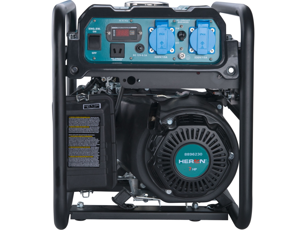 Generator de curent inverter 3.7 kW - benzina, 230V - Heron-8896230 - 1 | YEO