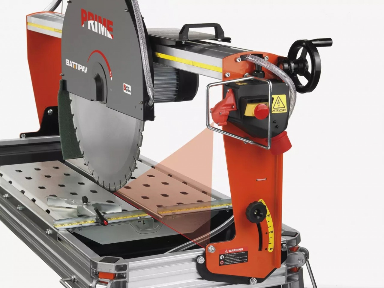 Masina de taiat caramida, materiale de constructii - 61.5cm, 4.0kW, PRIME 700S, kit laser si roti - Battipav-90701 — imaginea 9