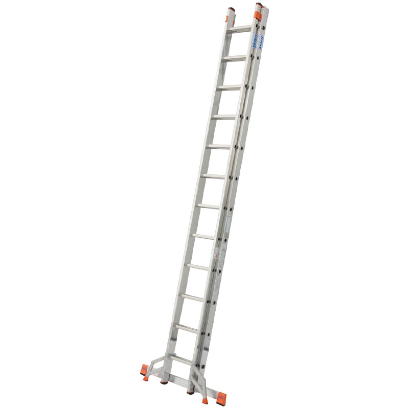 Scara culisanta din aluminiu Monto Fabilo, 2x12 trepte - 1 | YEO