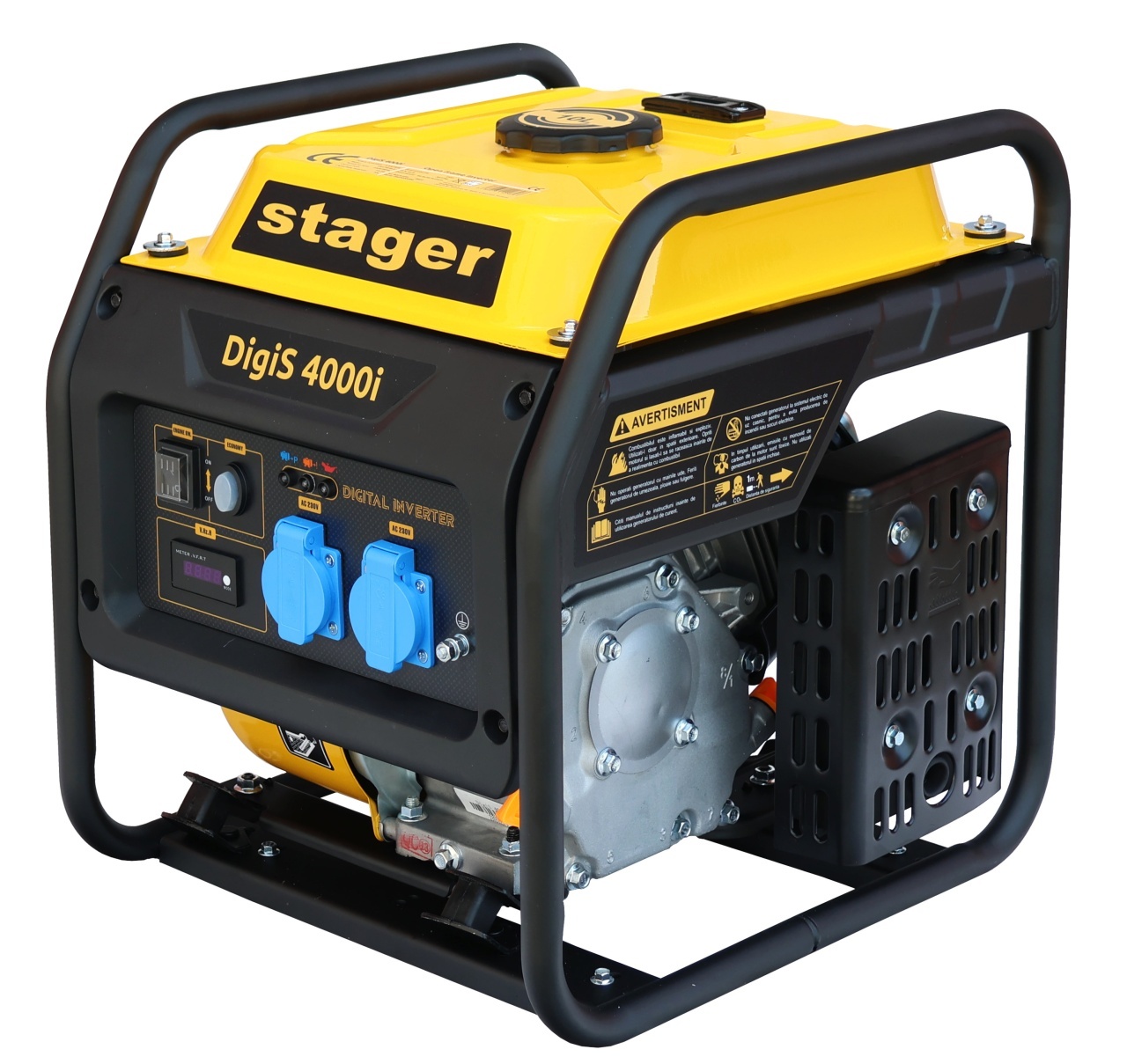 Stager DigiS 4000i Generator digital invertor open-frame 4kW, monofazat, benzina, autonomie pana la 13h - 1 | YEO