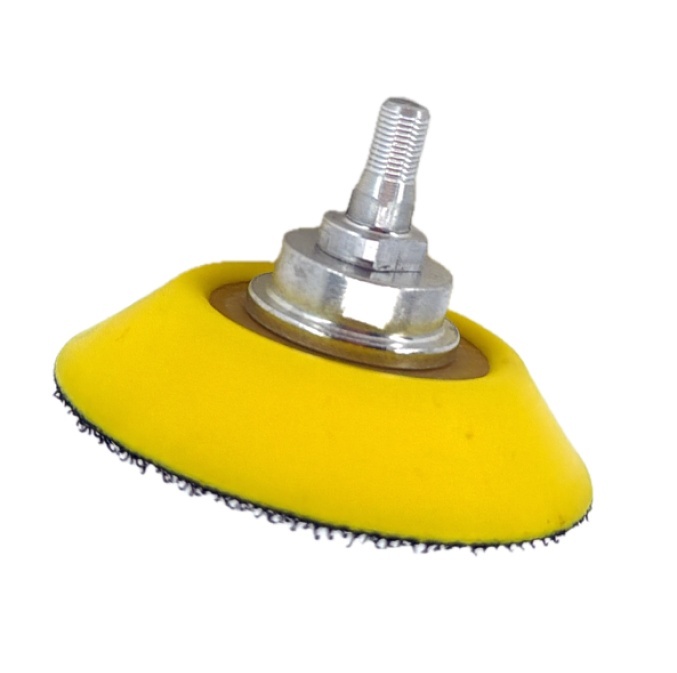 Suport flexibil cu velcro pt. dischete / paduri diamantate si accesorii cu scai Ø50mm - prindere filet M5x0.5mm - CNO-MPU350W-PADSUP50 - 1 | YEO