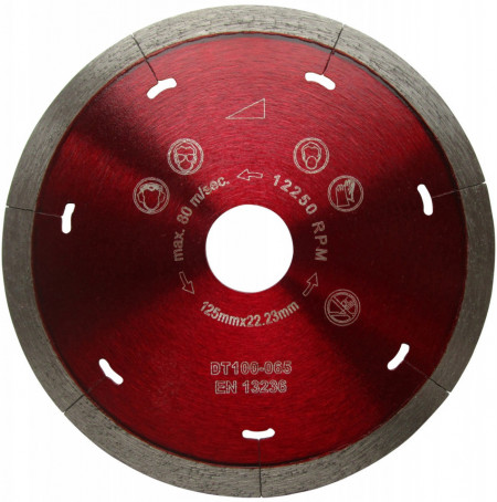 Disc DiamantatExpert pt. Ceramica Dura & Portelan - Rapid 125x22.2 (mm) Super Premium - DXDH.3907.125