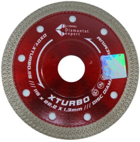 Disc DiamantatExpert pt. Portelan dur & Gresie ft. dura 115x22.2 (mm) Premium - DXDY.XTURBO.115