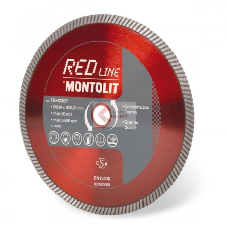 Disc Montolit TBH230P pentru taiere beton/granit/gresie portelanata Ø 230 mm - Img 1