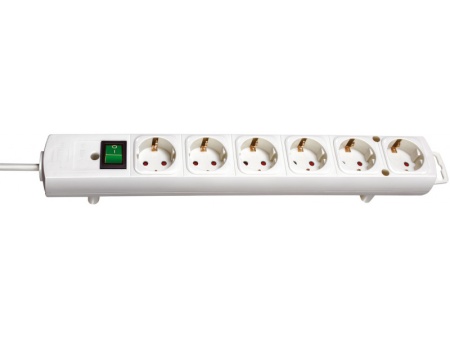 Distribuitor Comfort-Line 6 2,0m H05VV-F 3G1,5 alb - Img 1