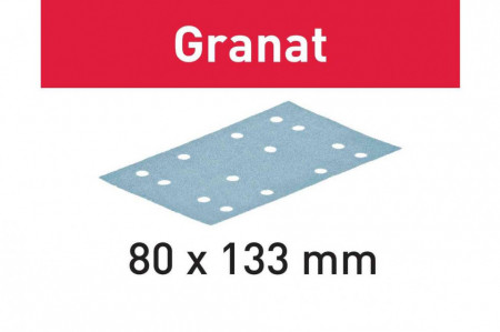 Foaie abraziva STF 80x133 P60 GR/50 Granat - Img 1