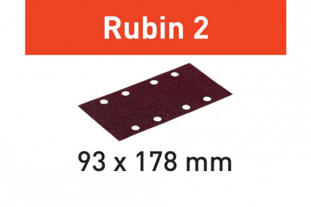 Foaie abraziva STF 93X178/8 P120 RU2/50 Rubin 2 - Img 1