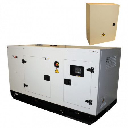 Generator de curent Insonorizat Senci SCDE 55YS-ATS, Putere max. 44 kW, 400V, AVR, ATS