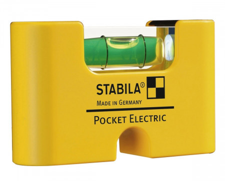 101 Pocket Electric. nivela cu 1 bula. pentru electricieni. 6.5 cm - Img 1