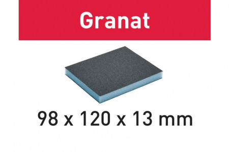 Burete de şlefuit 98x120x13 220 GR/6 Granat