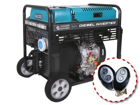 Generator de curent 10 kW inverter - DIESEL - Konner &amp; Sohnen - KS-9500i-DЕ-ATSR - Img 1