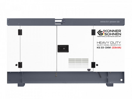 Generator de curent 33 kVA diesel - Heavy Duty - insonorizat - Konner &amp; Sohnen - KS-33-3XM