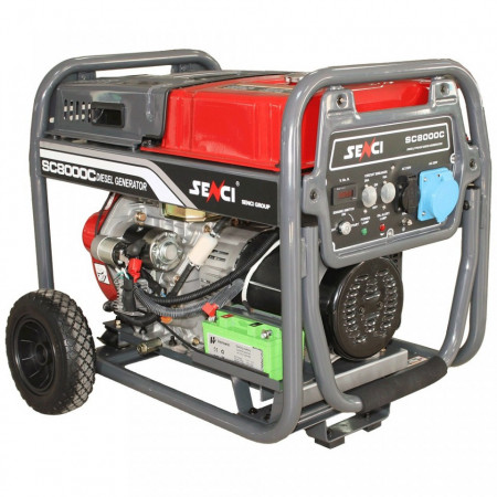 Generator de curent diesel Senci SC-8000DE, Putere max. 7 kW