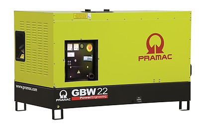 Generator de curent stationar insonorizat 17.5 kW, GBW22P - Pramac - Img 1