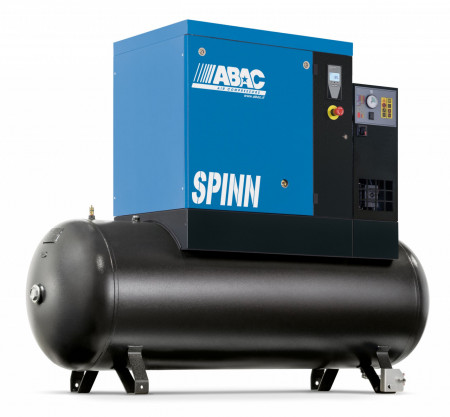 Compresor de aer profesional cu surub, cu uscator - 4 kW, 516 L/min, 10 bari - Rezervor 270 Litri - ABAC-SPINN-4E-270L-10bar