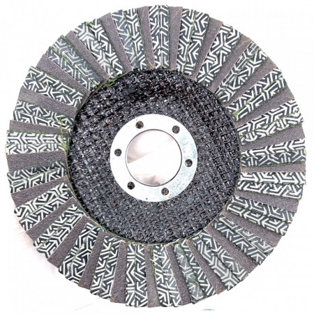 Disc lamelar pt. slefuit granit, gresie, portelan, sticla, #200 Ø115mm - DXDY.FLAP200.115 - Img 1