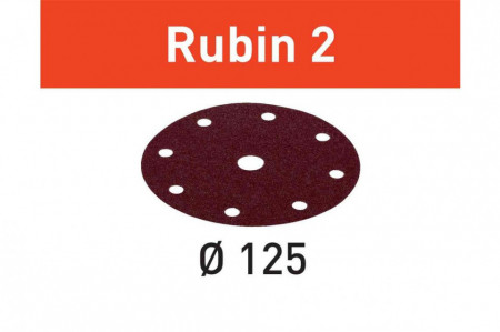 Foaie abraziva STF D125/8 P180 RU2/10 Rubin 2