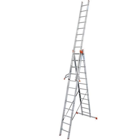 Scara multifunctionala din aluminiu Monto Tribilo, 3x12 trepte