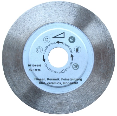 Disc DiamantatExpert pt. Gresie dura, Portelan dur, Granit - 125x22.2 (mm) Super Premium - DXDH.3925.125