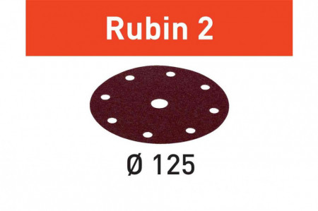 Foaie abraziva STF D125/8 P120 RU2/10 Rubin 2 - Img 1