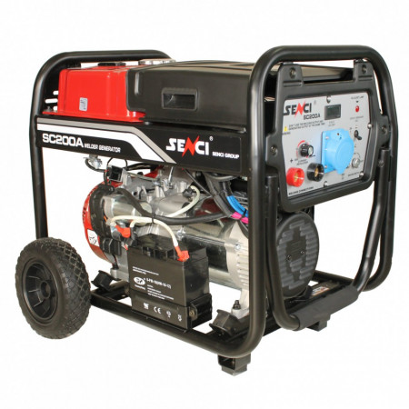 Generator curent si sudura Senci SC-200A, Putere max. 5.5 kw, 230V, AVR, motor benzina