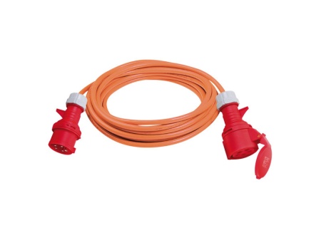 Cablu prelungitor 3 faze 10 m 400 V, 5 polul 5G2,5 cablu portocaliu