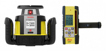 SET Nivela Laser Rotativa Rugby CLA, Combo + CLX500 - Leica-6012282 - Img 1