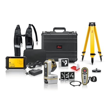 Leica iCON iCS20 - Instrument motorizat de măsurare 3D de precizie pentru construcții cu pachet software Layout