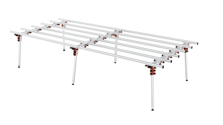 Masa de lucru SLAB XL pt. placi ceramice de dimensiuni mari, 360cm, 250kg, WolfPack - WP-DB-TB-3XL360